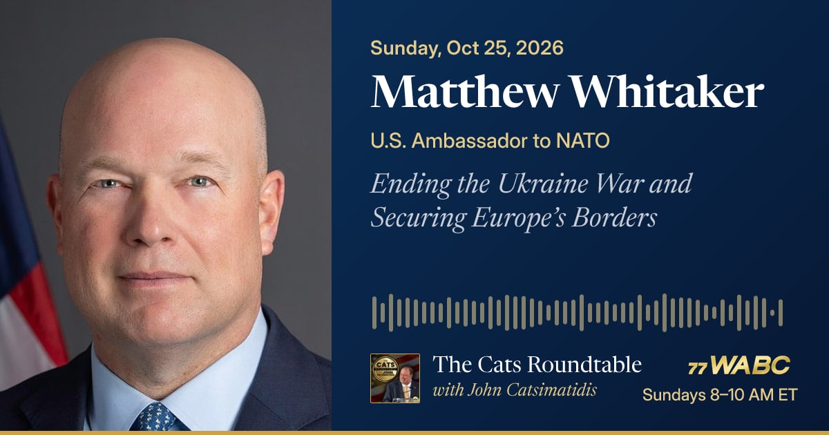 Matthew Whitaker – Ending the Ukraine War and Securing Europe’s Borders ...